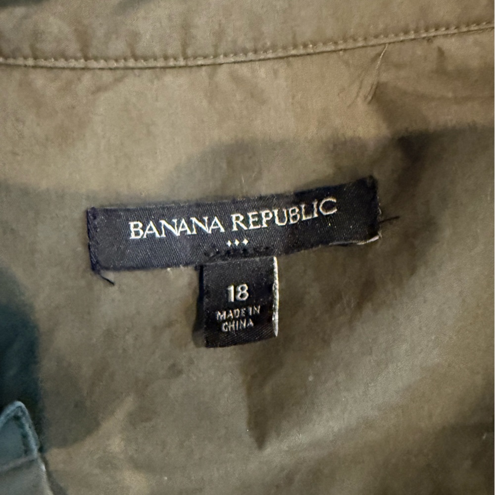 Banana Republic Olive Green Cargo Jumpsuit Pants - Picture 6 of 9
